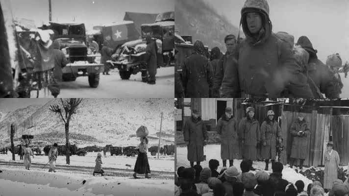 美军朝鲜战场长津湖影像视频48