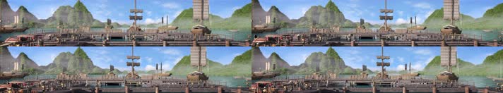 三维古代码头02 三维古代码头02