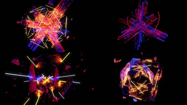 几何vj动感绚丽背景