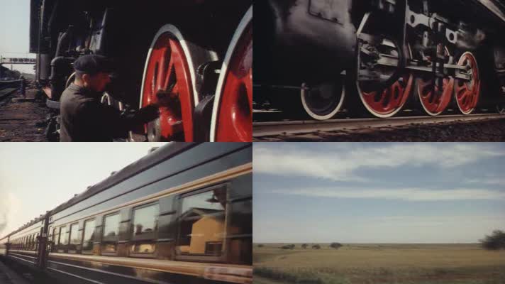 60年代的东北吉林等地人民生活影像4火车