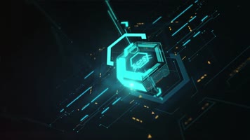 科技信息AE模板片头logo演绎