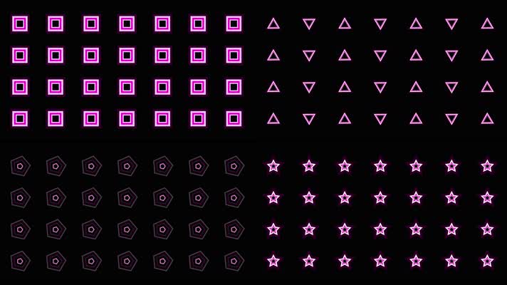 4K粉紫色图形动感视频-循环