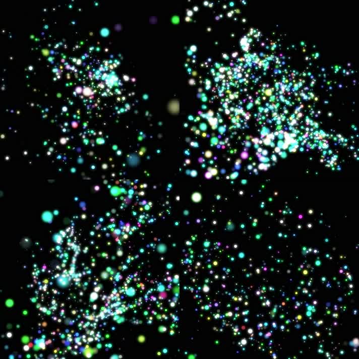 唯美粒子环绕背景