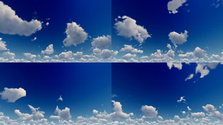 4lK 蓝天白云延时摄影