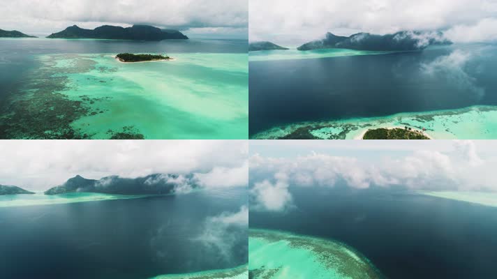 马来西亚碧蓝色的海