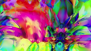 抽象霓虹流动色彩彩色流淌