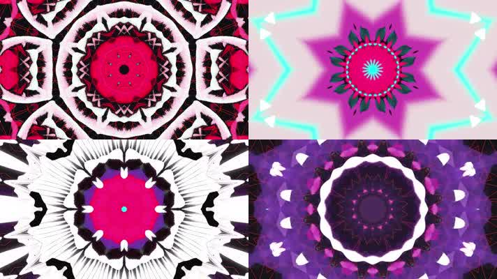 万花筒花纹背景