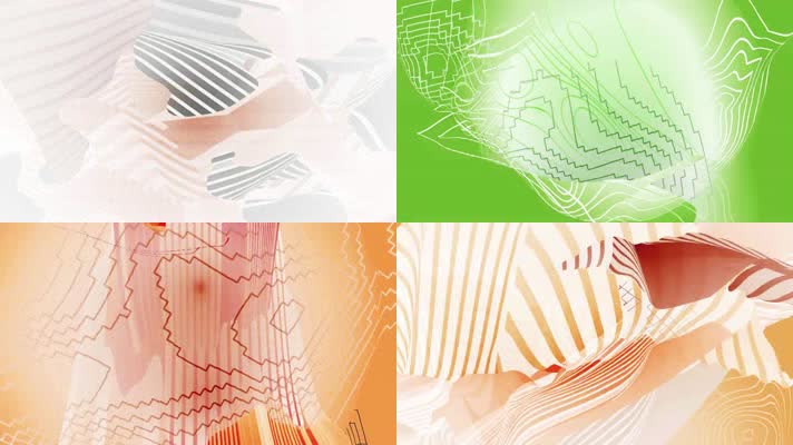 彩带波纹起伏节奏背景