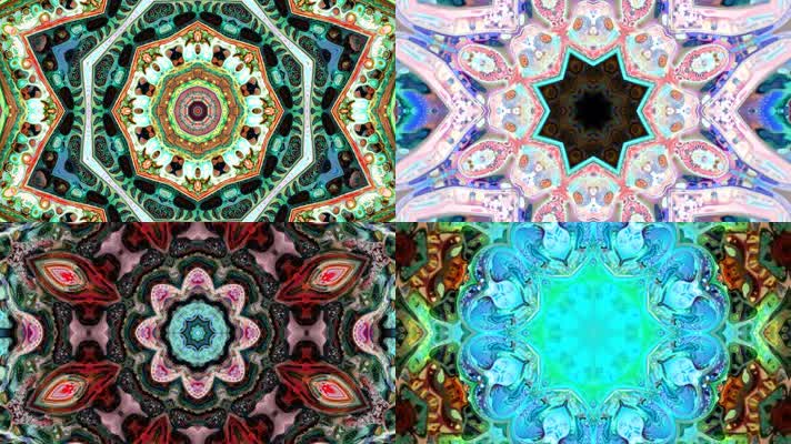 炫彩万花筒舞台背景