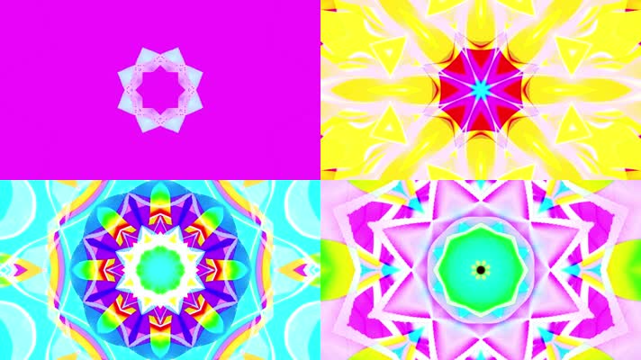 卡通万花筒舞台背景