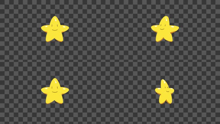 黄色小星星-alpha通道