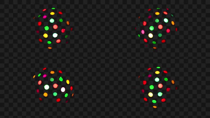 五彩disco球-alpha通道