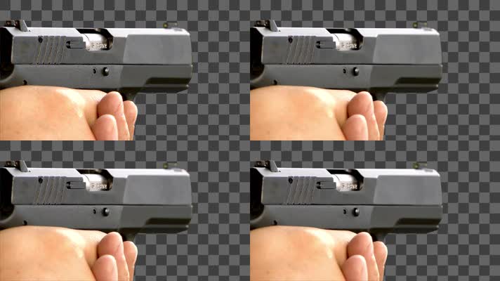 手枪开枪-alpha通道