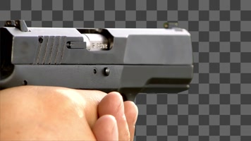 手枪开枪-alpha通道