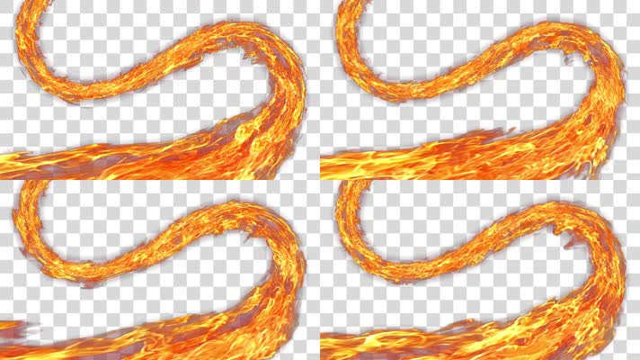 火焰蜿蜒-alpha通道