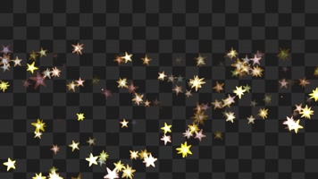 金色花朵流星粒子-alpha通道