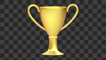 金色奖杯-alpha通道