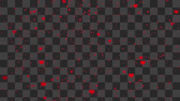 心形粒子背景-alpha通道