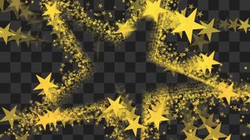 金色五星冲屏-alpha通道