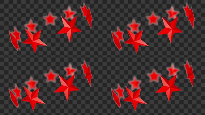 红色五星旋转-alpha通道