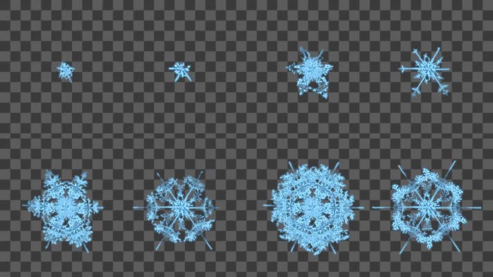 两组雪花-alpha通道