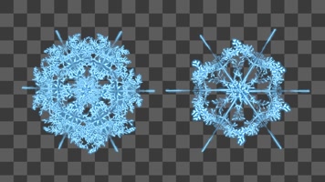 两组雪花-alpha通道