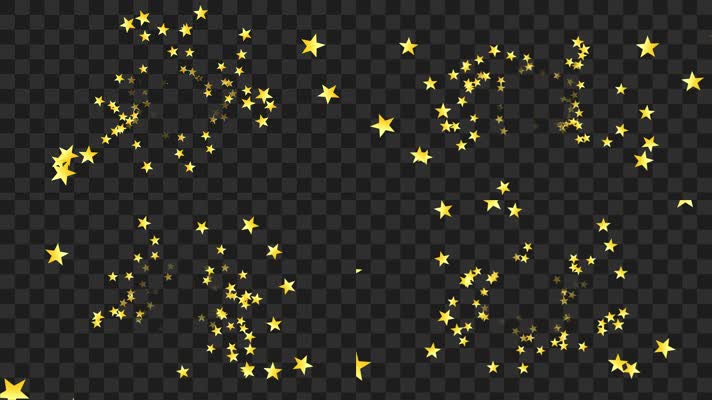 金色五星冲屏02-alpha通道