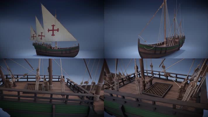 【4K】古代帆船
