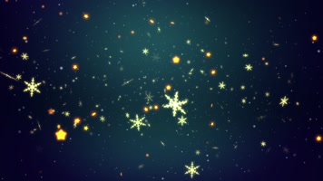 唯美雪花粒子高清视频背景