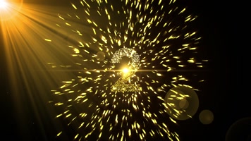 金色粒子爆炸10秒倒数视频
