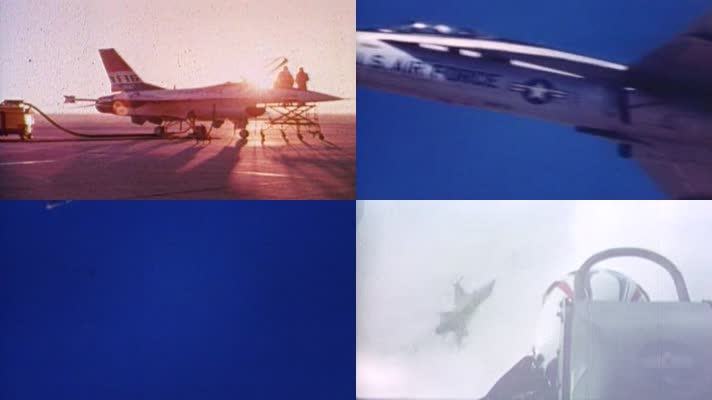 80年代的美国F16战斗机影像7