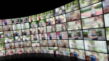 抖音唯美照片墙短视频AE模板