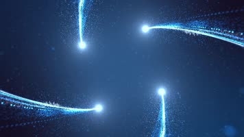 蓝色粒子光线