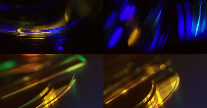 抽象棱镜折射光影流动