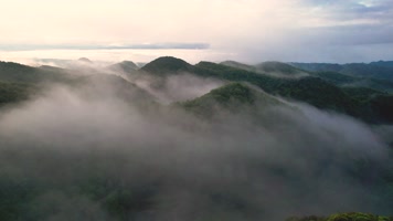 普底景区云雾缭绕