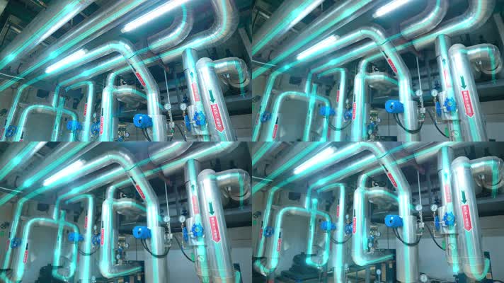 蒸汽热水供水管道水流特效