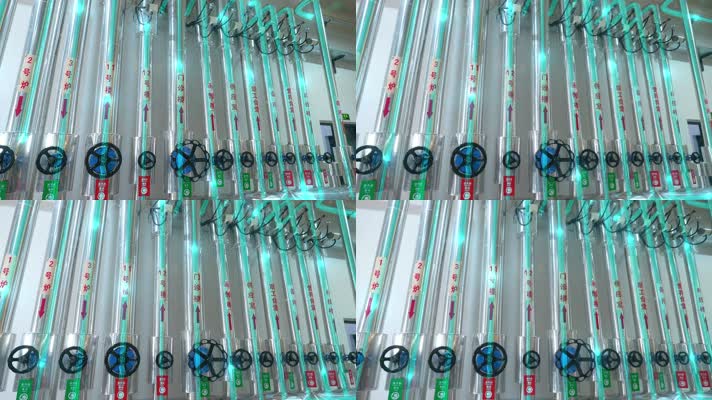 医院锅炉房供水管道水流特效