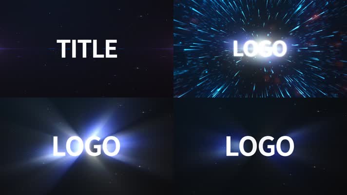 粒子碰撞出现logo