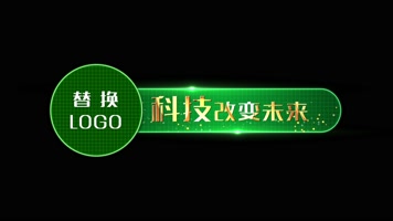 4K绿色科技粒子字幕标题8款 4K绿色科技粒子字幕标题8款