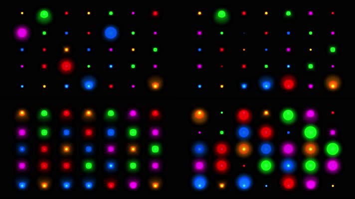 4K五彩缤纷闪烁灯光视频1