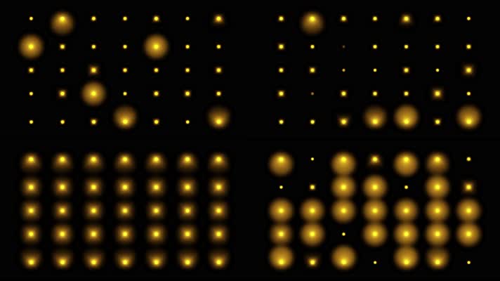 4K金色闪烁灯光视频1
