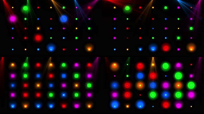 4K五彩缤纷闪烁灯光视频2