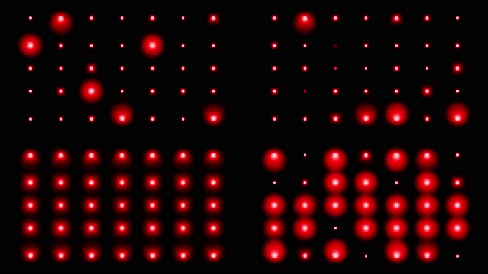 4K红色闪烁灯光视频1