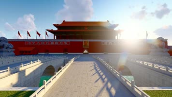 4k 北京天安门日出光影延时摄影宣传视频