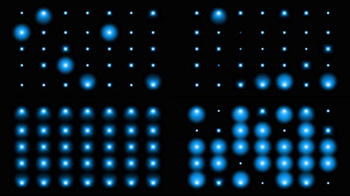 4K蓝色闪烁灯光视频2