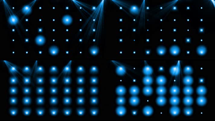 4K蓝色闪烁灯光视频1