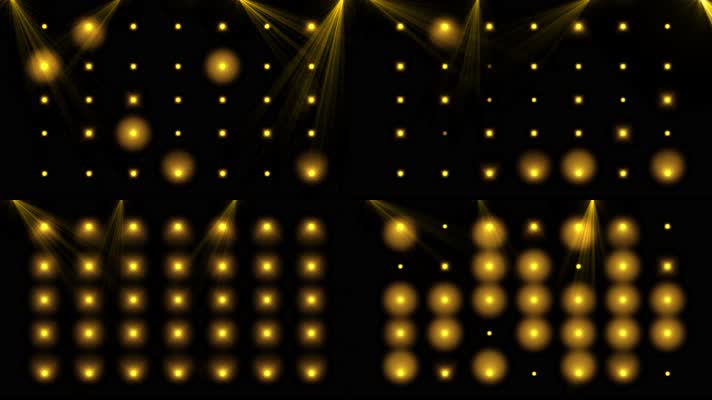 4K金色闪烁灯光视频2