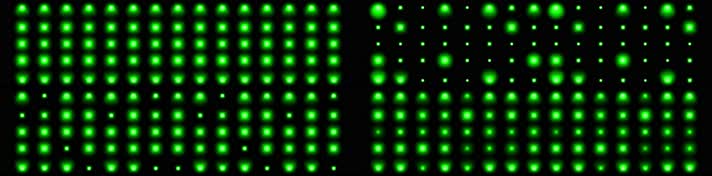 超宽屏幕绿色闪烁灯光视频 循环