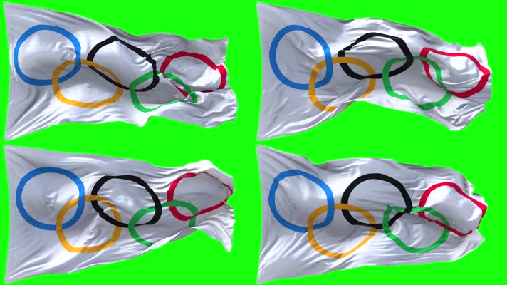 【4K】奥运五环旗