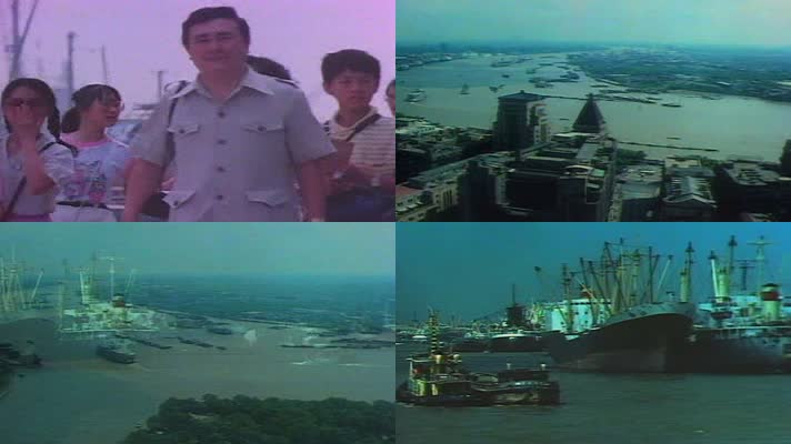 80年代的上海黄浦江沿岸影像14